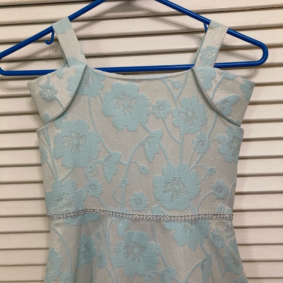 Sweet Heart Rose Other - Girls blue dress  party rhinestone waist size 8